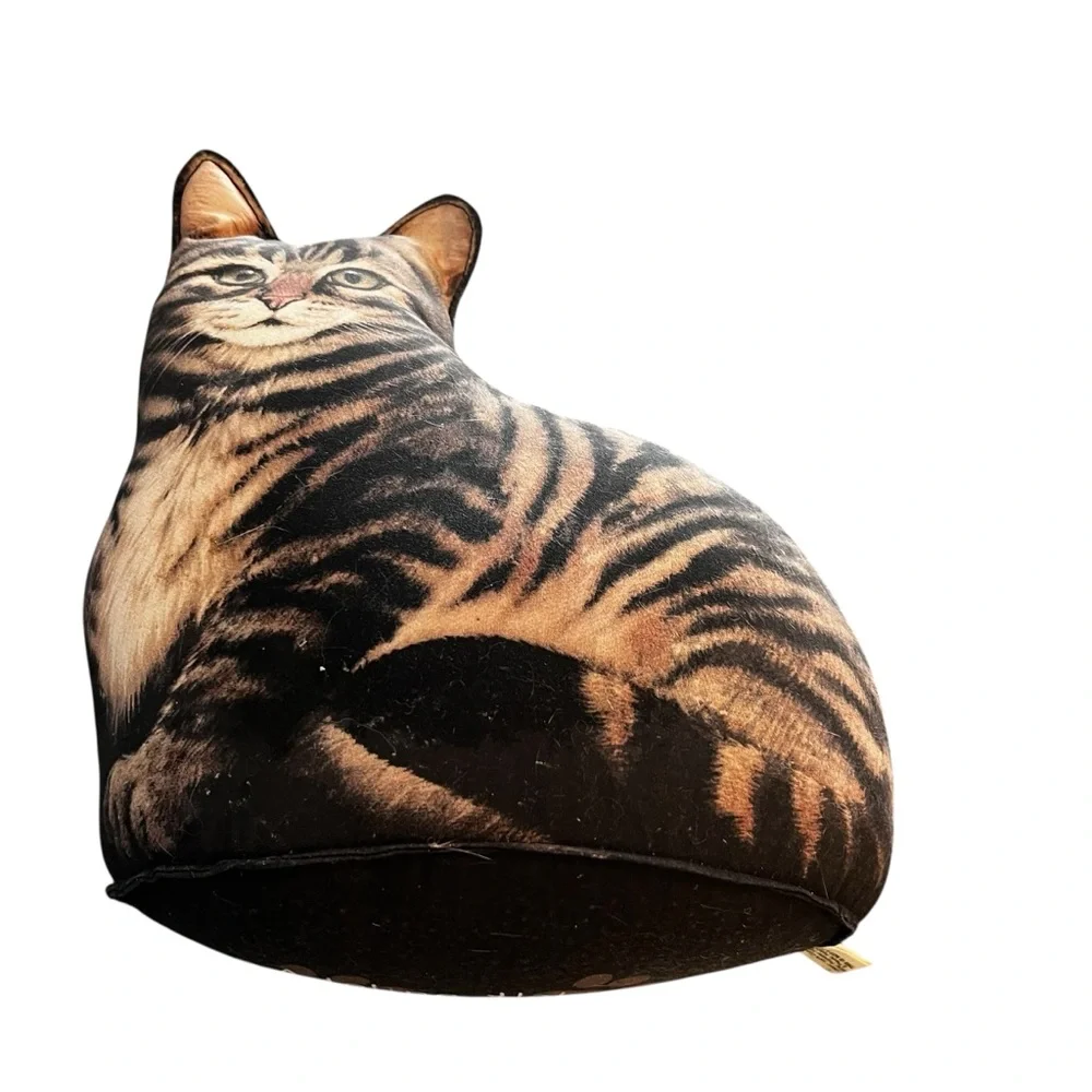 Adeline Halvorson Tabby Tigercat 11in Weighted Door Stop Excellent Condition